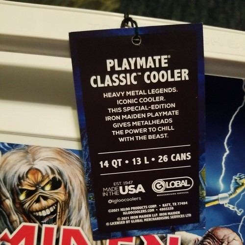 Iron Maiden Igloo Cooler Signed by Derek Riggs Artist/Creator of Eddie eBay