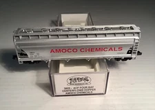 Atlas “N” Amoco Chemicals #6220 ACF 4-Bay Centerflow Hopper Car  3825