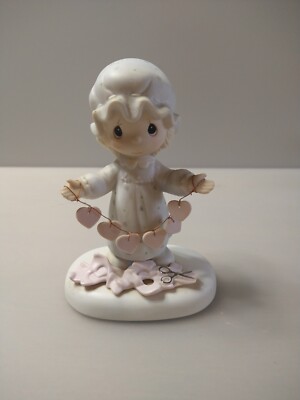Vintage 1983 Precious moments YOU HAVE TOUCHED SO MANY HEARTS  5'' TALL E-2821