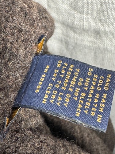 Cárdigan suéter marrón Brooks Brothers para hombre escocés 100 % lana de cordero talla XXL - Imagen 12 de 13
