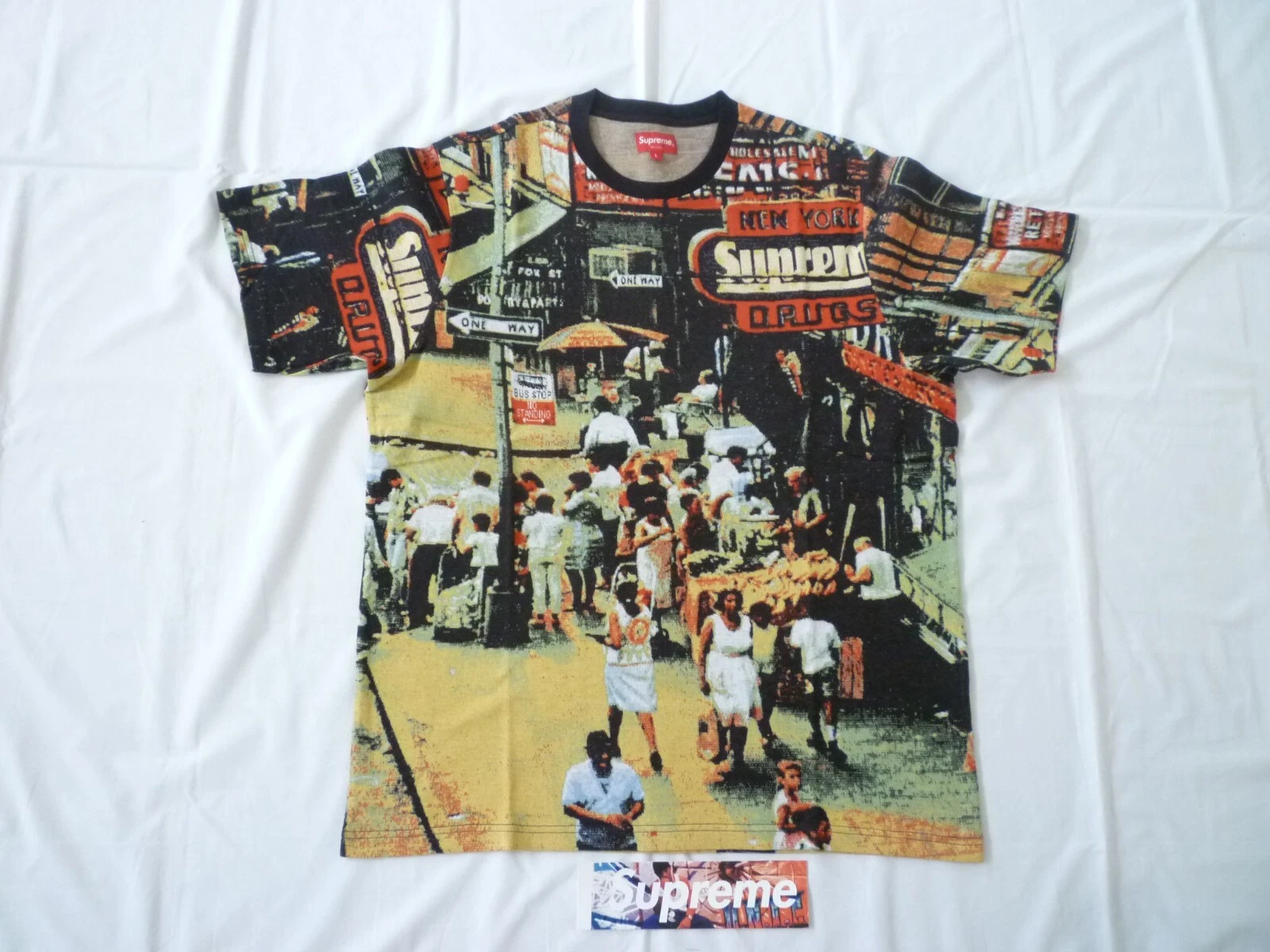 Haut jacquard manches courtes Supreme Street Scene grand neuf F/W 2020