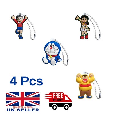4 Schlüsselanhänger Doraemon Nobita Nobi Giant Takeshi Gouda Shizuka Minamoto Manga ドラえも�