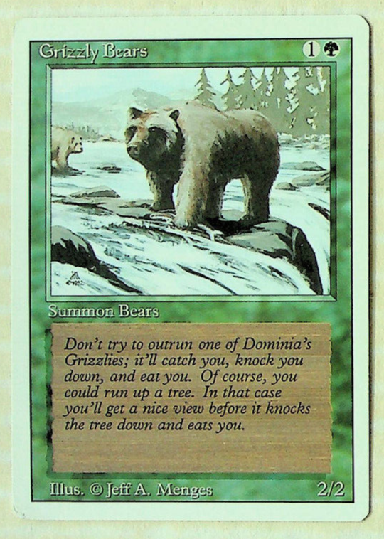 Grizzly Bears - Revised Series - 1994 - Magic The Gathering | eBay