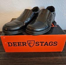 Deer Stags Boys Slip-On Dress Shoes -Little Kids/Big Kids Black Size 4