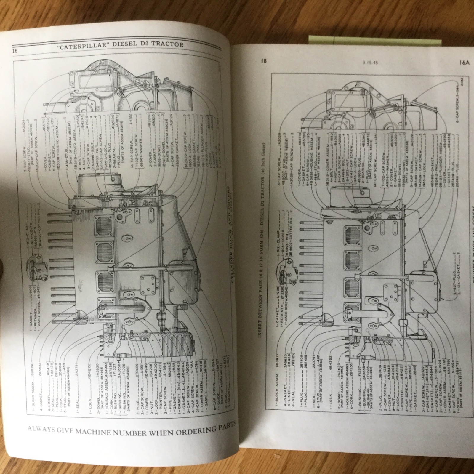 Business Industrial Heavy Equipment Manuals Books Cat Caterpillar D2 Tractor Dozer 40 Inch Gauge Parts Book Manual S N 4u6373 7560 Studio In Fine Fr