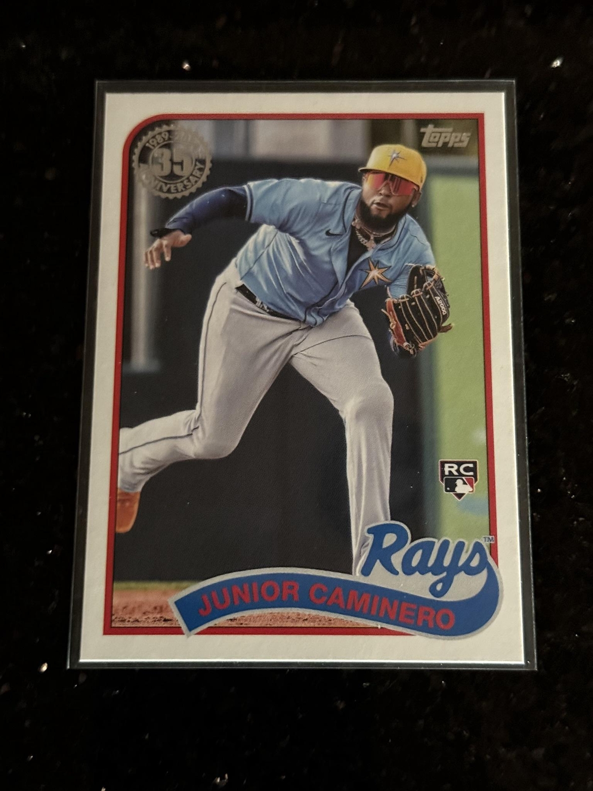 2024 Topps Update #89US-16 Junior Caminero 1989 Topps 35th Anniversary Rays