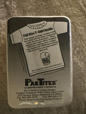 Vintage PakTites The P.O.P Show Mens Compressed Full Size T-Shirt Unopened 1996