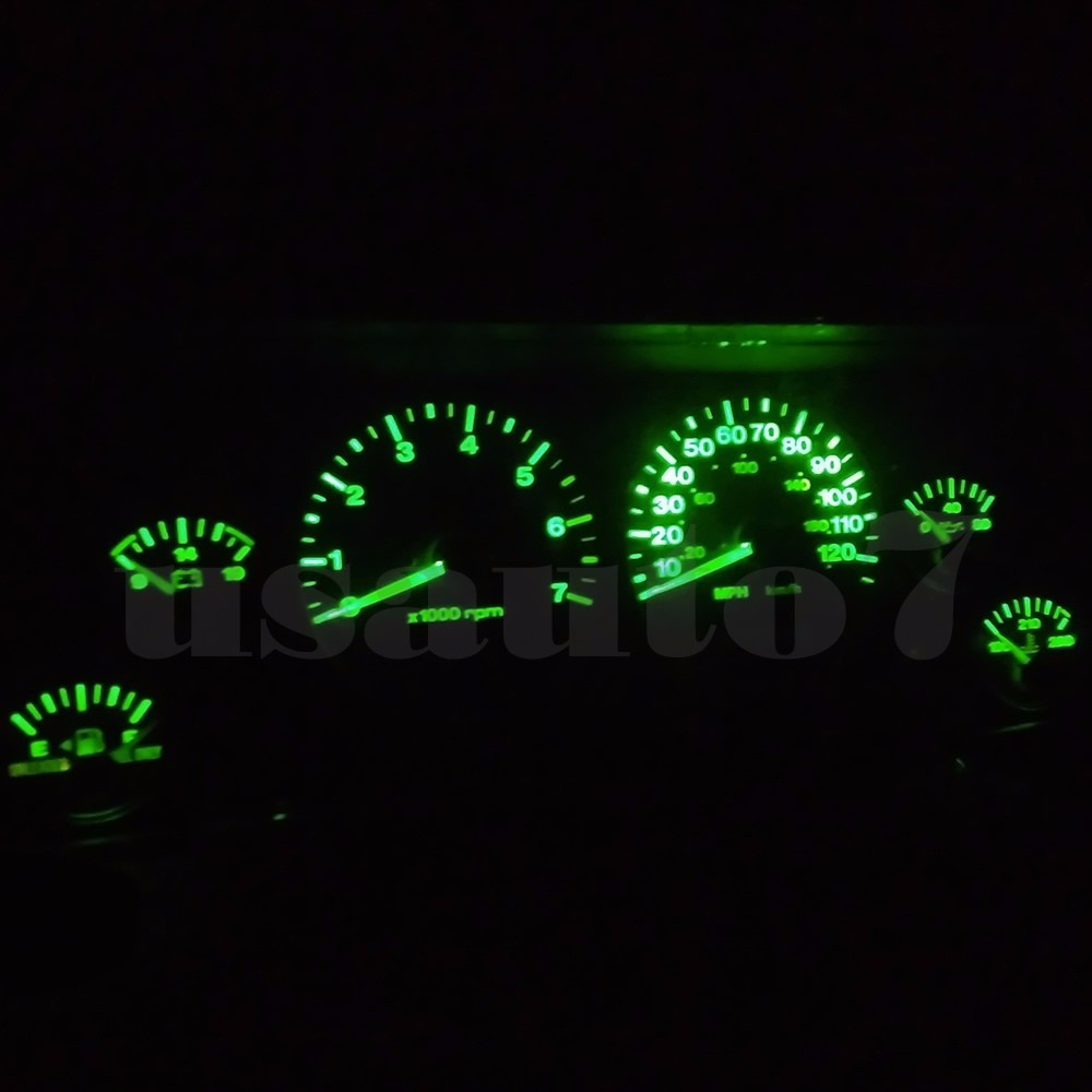 Dash Cluster Gauge GREEN LED LIGHT KIT Fits 93-98 Jeep Grand