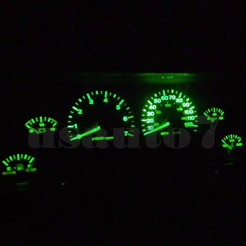 Dash Cluster Gauge GREEN LED LIGHT KIT Fits 93-98 Jeep Grand Cherokee ZJ - Image 2 of 4