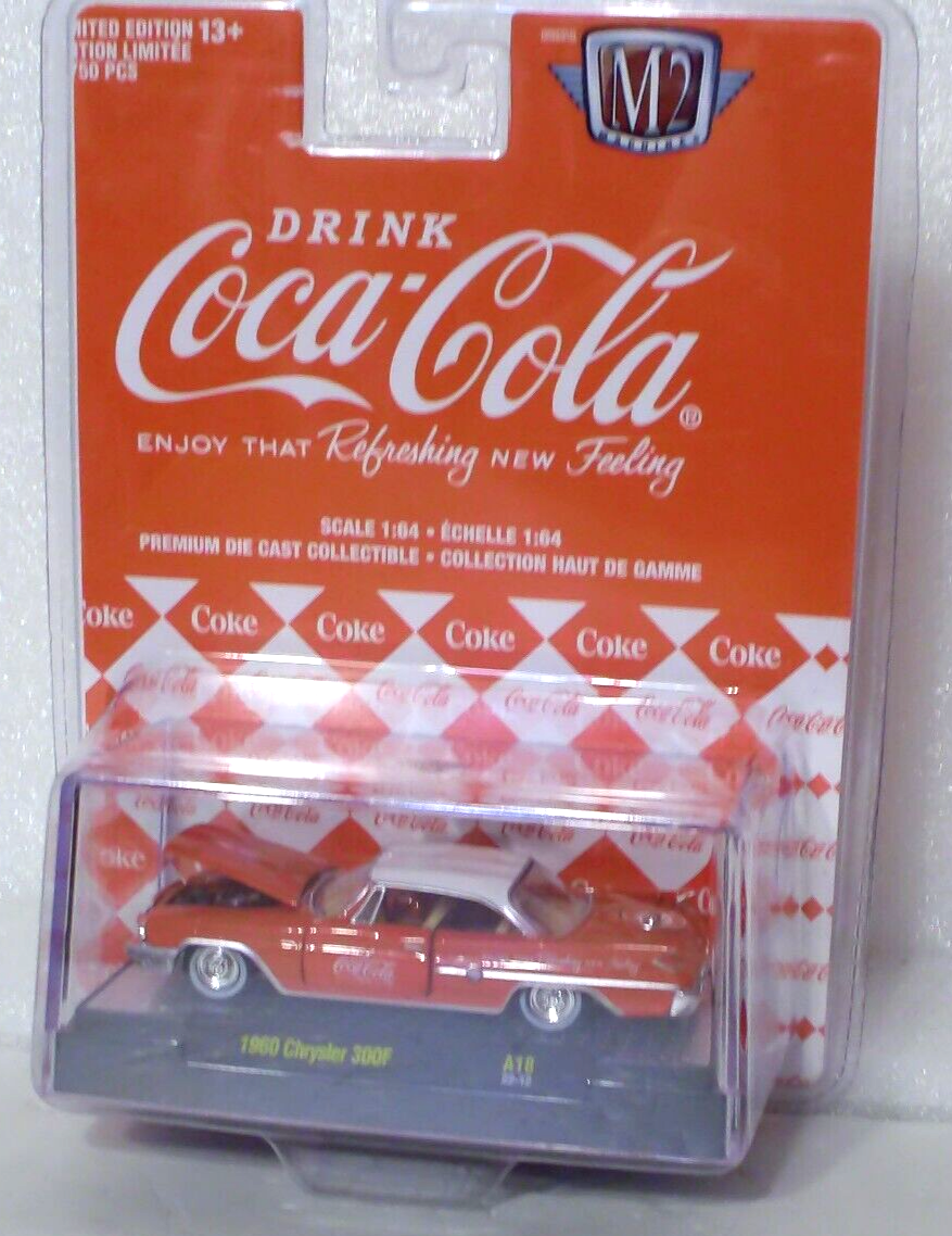 M2 Machines Coca Cola 1960 Chrysler 300H 1:64 Diecast