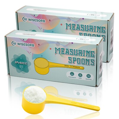 4P 60CC Spoons, Powder Measuring Spoon with Drying Great for Powder Storage