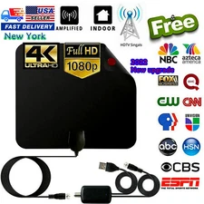 3700 Miles TV Antenna Indoor Outdoor HDTV Free HD Digital Channels 13Ft 4K 1080P