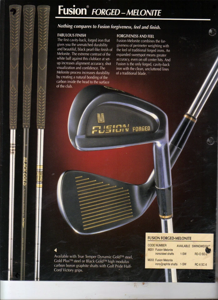 g4 RHR NIB Golden Goodie Merit Golf FUSION FORGED Irons 3-PW Dynamic Gold Steel - Image 3 of 4