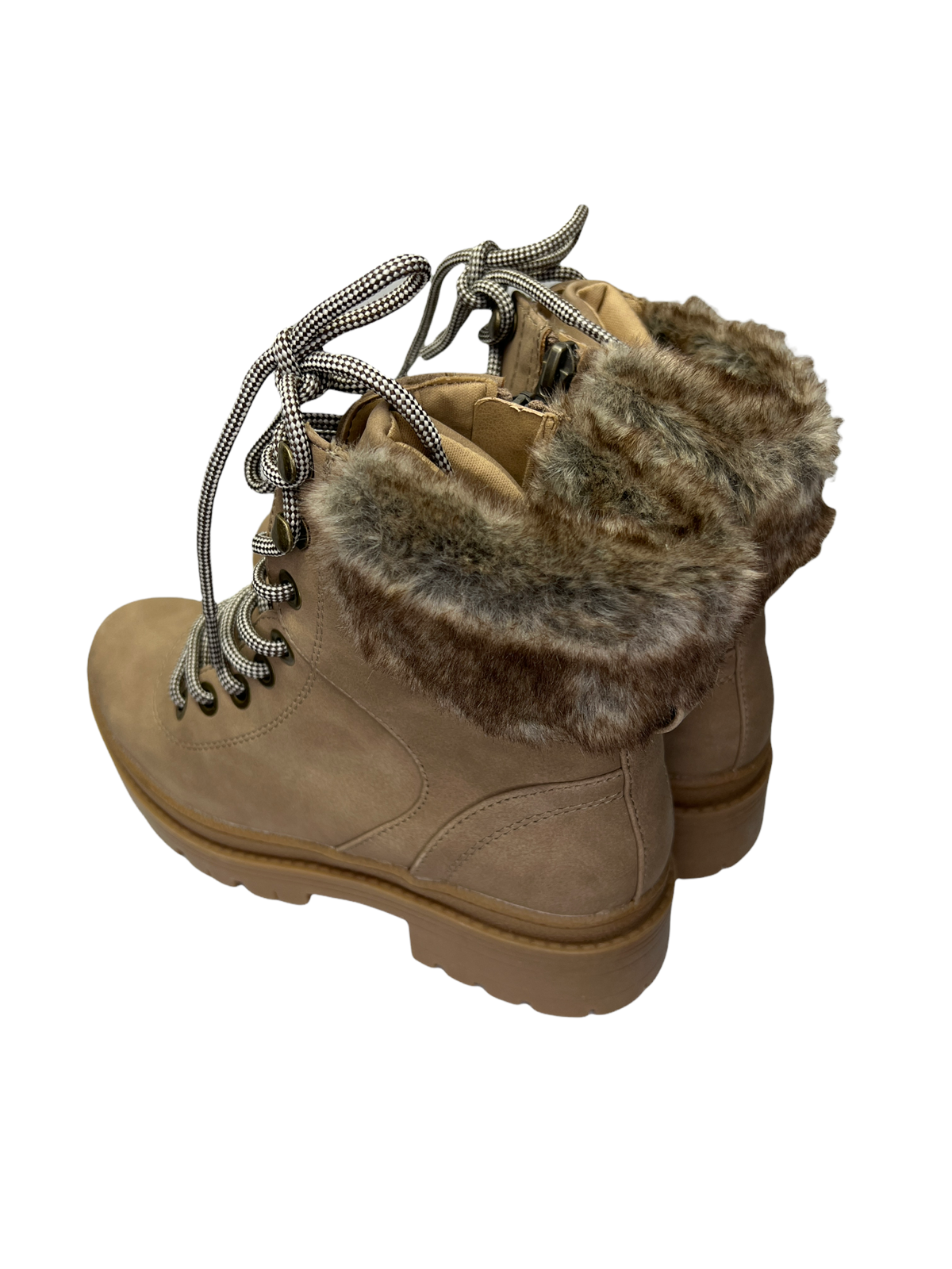 Taupe Hiking Boots - SIZE 