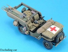 135 Resin Assembly Model Kit Us Military Willys Ambulance Conversion Set Parts