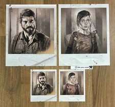 Last of Us Art is Polaroid print set by Juan Carlos Ruiz Burgos Rare Signed #d