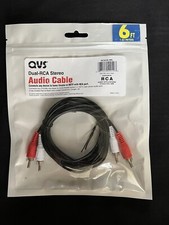 Dual- RCA Stereo Audio Cable 6 FT.