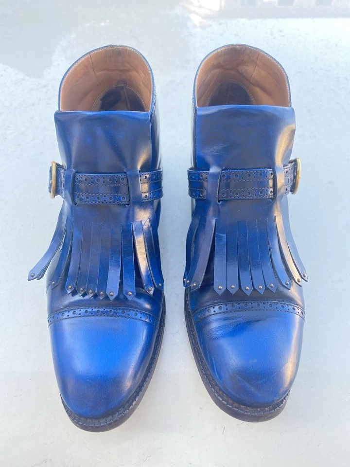 MARC JACOBS Scarpe Stringate Blu con Frange Donna tg.37 - Immagine 2 di 4