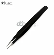 Precision Straight Pointed Tip Tweezer Steel Anti Static Electronic Repair Tool