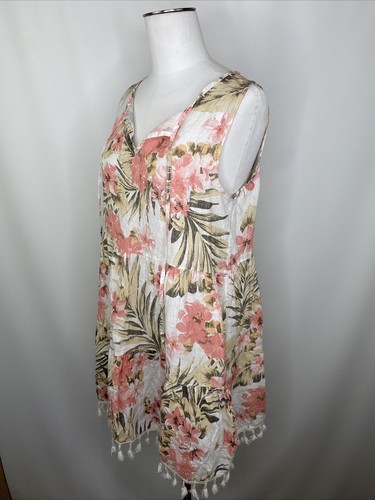 FRANCESCA BETTINI Printed Linen Dress 