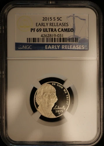 2015 S Jefferson Proof Nickel ~ NGC Early Release Proof 69 Ultra Cameo