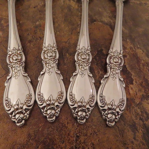 Oneida Plantation Set of 4 Ice Cream Spoons Community Stainless Flatware Lot N - Picture 2 of 4