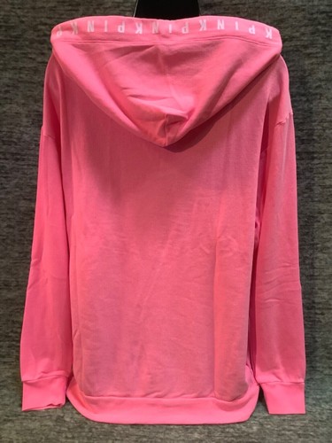 Victoria's Secret Rosa Campus Sudadera con Capucha Pullover Surfer Rosa Caliente Logo S Nuevo en Paquete - Imagen 9 de 10