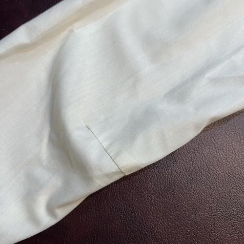 True Vintage White Cotton Cottagecore Back Button Up Blouse Victorian Style Sz S - Picture 8 of 9