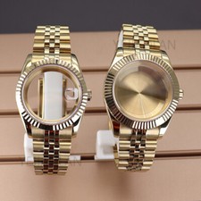 Gold 36mm 40mm Watch Case Watch band Sterile For nh35 nh36 Miyota 8215 Movement