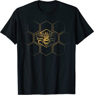 New Limited Beekeeper Beekeeping, Honeycomb Love For Bees T-Shirt Free Shipping