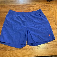 Polo Ralph Lauren Lined Swim Trunk Shorts Mens Size XL Blue Active Poolside
