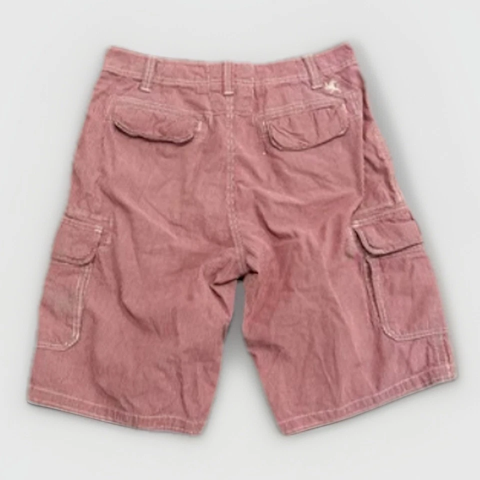 Vintage Express Cargo Shorts Mens 30 Red Pinstripe Retro - Image 2 of 4