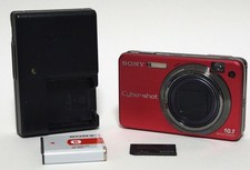 Sony Cyber-shot DSC-W170 Red 10.1MP CCD Digital Camera Tested Working from Japan