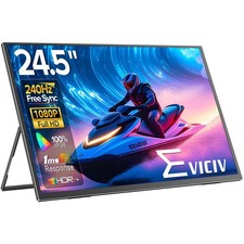 24.5" 240Hz Portable Gaming Monitor 1920  1080 FHD Larger Travel Second Screen