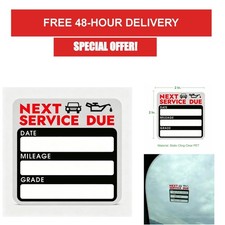 ZSDY Oil Change Reminder Static Cling Stickers 120 PCS 2x2 Inch