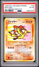 1999 Moltres 146 All Nippon Airways Promo Ana Airways Pokemon Japanese PSA 6