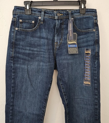 NEW Cremieux Men's Premium Denim Jeans Straight Fit Straight 31x30 Stretch NWT - Picture 2 of 6