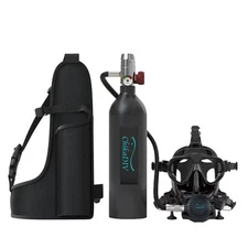 Portable Scuba Lung Tank, Mini Diving Tank 1L with 3000 PSI, Charger Compatible
