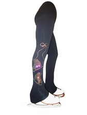 Figure Skating Pants with Vitrail "Pair of Skates" applique
