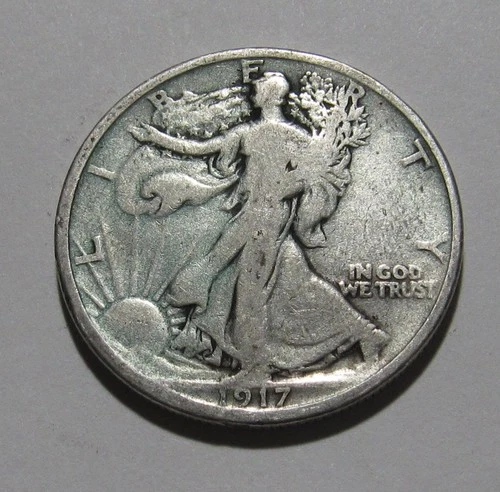 Photo of a 1917-P Walking Liberty Half Dollar from an eBay listing that sold on Jul 18, 2026