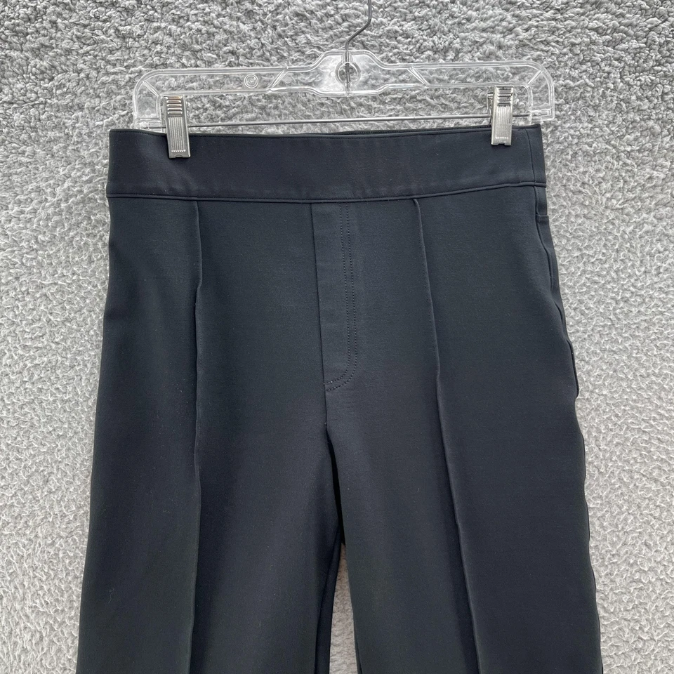 Брюки женские Spanx средние миниатюрные черные без застежек понте расклешенные высокая посадка рабочие - Изображение 2 из 4