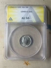 1945-S Mercury Dime ANACS AU55
