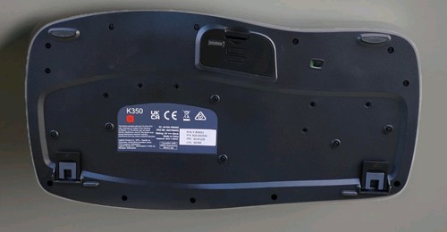 Klawiatura Logitech Wireless Wave K350 - bez klucza sprzętowego USB (TESTOWANA - DZIAŁAJĄCA) - Zdjęcie 5 z 5