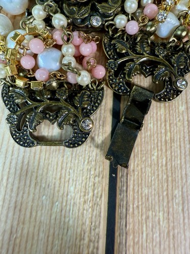 Sweet Romance USA Faux Mabe Victorian Revival 9-Strand Bracelet & Ring Set - Picture 10 of 16