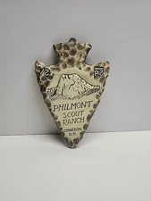 Philmont  Scout Ranch Boy Scouts Arrowhead Shape Resin Wall Mount Plaque 