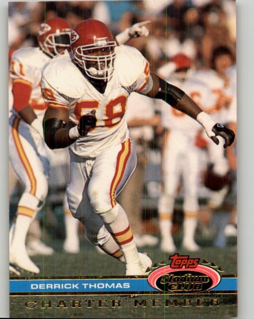 1991 Stadium Club Charter Member Derrick Thomas #NNO Kansas City Chiefs