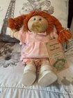 Cabbage Patch Kids 16in Girl Doll 1982 Red Braided Hair w/Papers.