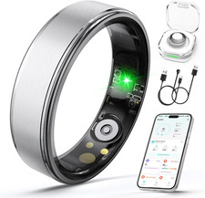 Smart Ring for Women Men, Health Fitness Tracker Ring with Heart Rate/Sleep Trac
