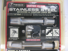Trimax Trailer Locks Sxtm32 Stainless Steel Keyed Alike Rec. Coup. Lock Set