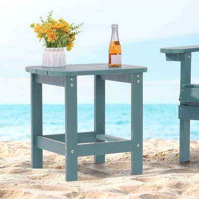 Lake Blue Plastic Outdoor Coffee Table for Adirondack ChairJ-BZZ-E15LB
